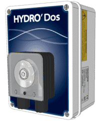 HYDRO'Dos : dosage avec pompes péristaltiques de tout type de produits : produits chimiques, floculants, substances aromatiques