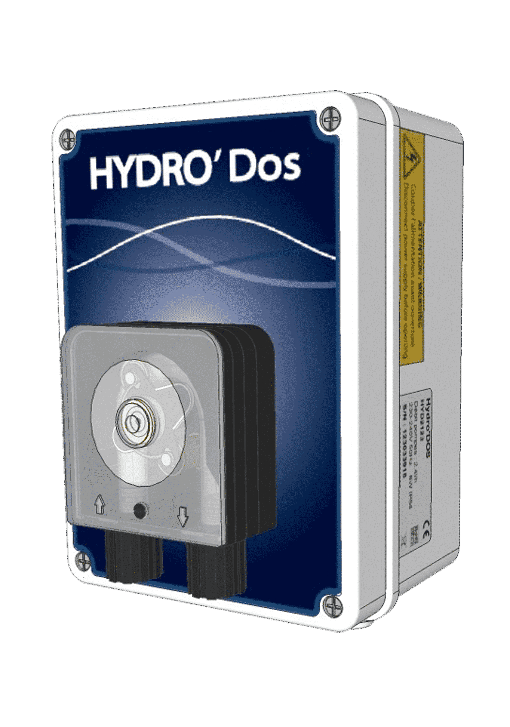 HYDRO'Dos : dosage avec pompes péristaltiques de tout type de produits : produits chimiques, floculants, substances aromatiques
