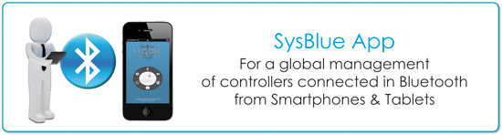 SYSBLUE application for a global control of controller from Smartphone