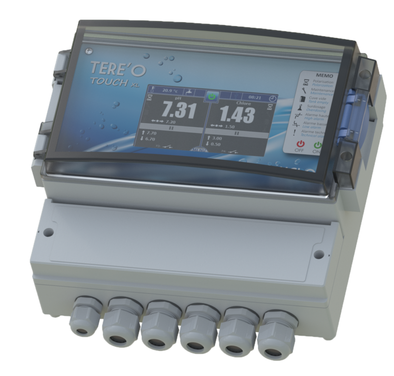 Régulateur TEREO Touch XL pour le contrôle de la qualité de l'eau des piscines collectives
